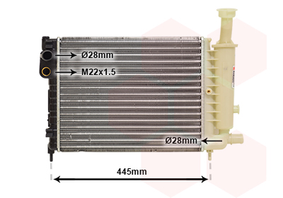 Radiateur refroidissement moteur VAN WEZEL 09002046