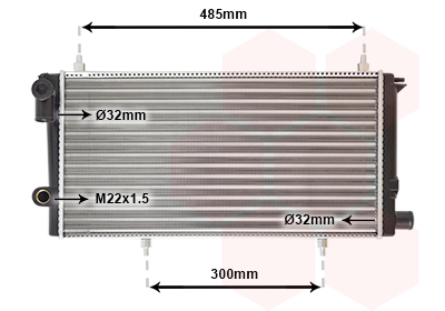 Radiateur refroidissement moteur VAN WEZEL 09002073