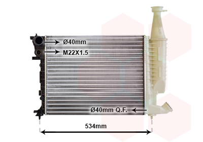 Radiateur refroidissement moteur VAN WEZEL 09002149