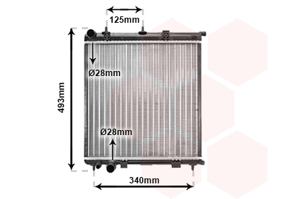 Radiateur refroidissement moteur VAN WEZEL 09002187