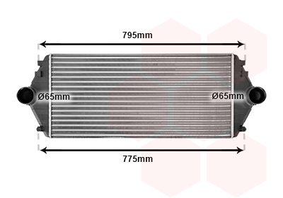 Intercooler (échangeur) VAN WEZEL 09004086