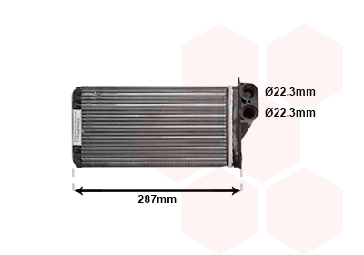 Radiateur de chauffage VAN WEZEL 09006232