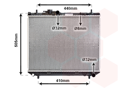 Radiateur refroidissement moteur VAN WEZEL 11002043