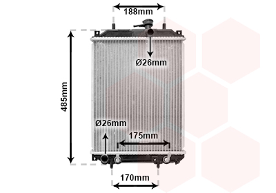 Radiateur refroidissement moteur VAN WEZEL 11002057