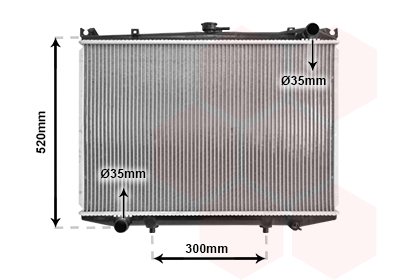 Radiateur refroidissement moteur VAN WEZEL 13002041