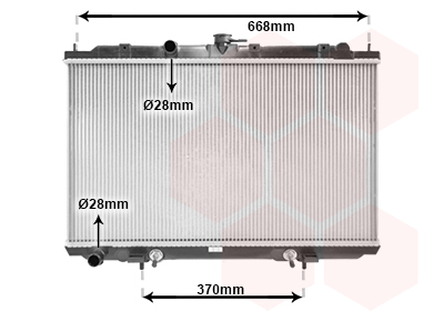 Radiateur refroidissement moteur VAN WEZEL 13002219