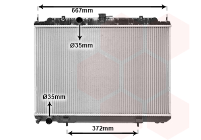 Radiateur refroidissement moteur VAN WEZEL 13002238