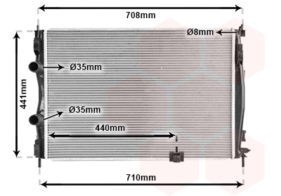 Radiateur refroidissement moteur VAN WEZEL 13002288