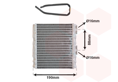 Radiateur de chauffage VAN WEZEL 13006139