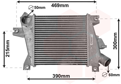 Intercooler (échangeur) VAN WEZEL 13014700