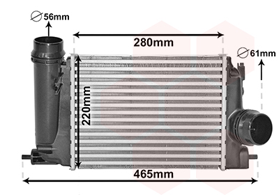 Intercooler (échangeur) VAN WEZEL 13014703