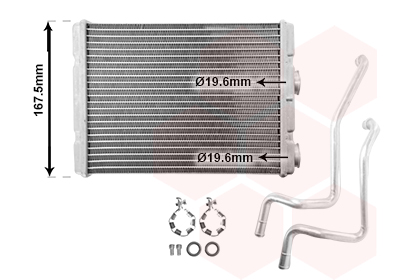 Radiateur de chauffage VAN WEZEL 13016701