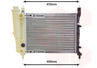 Radiateur refroidissement moteur VAN WEZEL 17002039