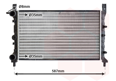 Radiateur refroidissement moteur VAN WEZEL 17002078