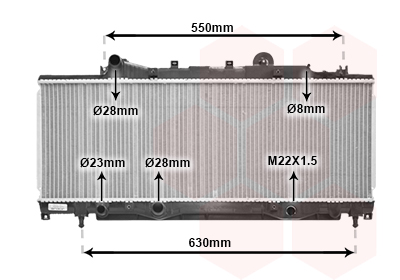 Radiateur refroidissement moteur VAN WEZEL 17002149