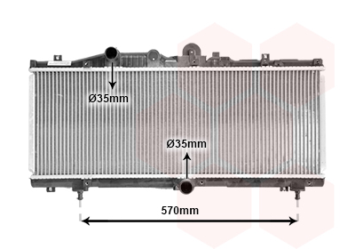 Radiateur refroidissement moteur VAN WEZEL 17002166