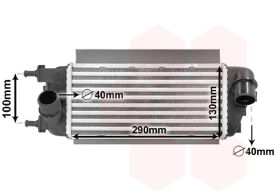 Intercooler (échangeur) VAN WEZEL 17004455