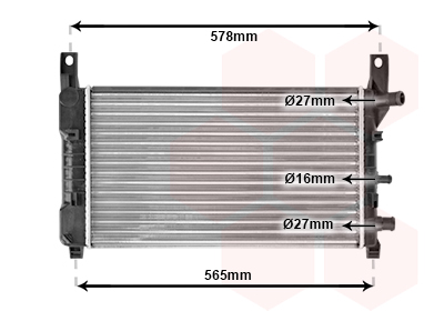 Radiateur refroidissement moteur VAN WEZEL 18002117