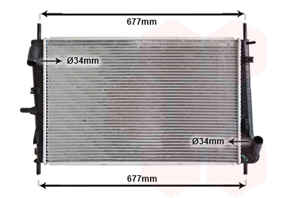 Radiateur refroidissement moteur VAN WEZEL 18002338