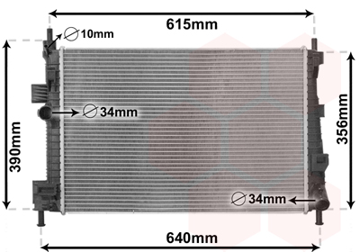 Radiateur refroidissement moteur VAN WEZEL 18012702