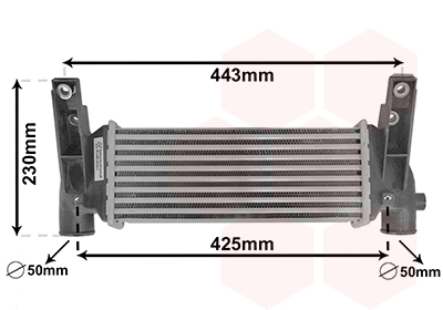 Intercooler (échangeur) VAN WEZEL 18014724