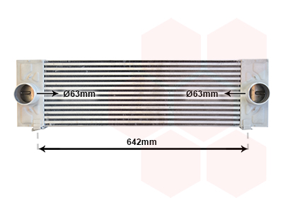 Intercooler (échangeur) VAN WEZEL 18014726