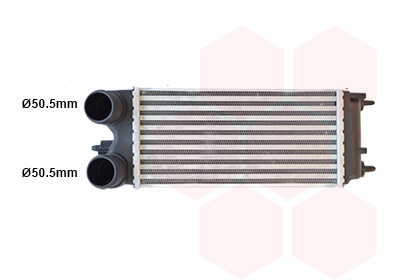 Intercooler (échangeur) VAN WEZEL 18014733