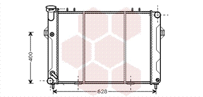 Radiateur refroidissement moteur VAN WEZEL 21002008