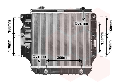 Radiateur refroidissement moteur VAN WEZEL 21002022