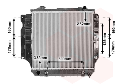 Radiateur refroidissement moteur VAN WEZEL 21002023