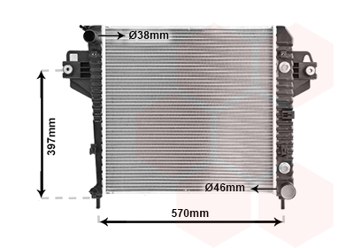 Radiateur refroidissement moteur VAN WEZEL 21002043