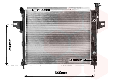 Radiateur refroidissement moteur VAN WEZEL 21002044