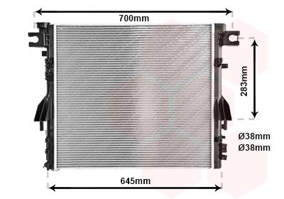 Radiateur refroidissement moteur VAN WEZEL 21002052