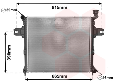 Radiateur refroidissement moteur VAN WEZEL 21002058