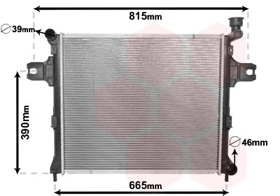 Radiateur refroidissement moteur VAN WEZEL 21002059