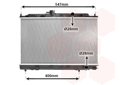 Radiateur refroidissement moteur VAN WEZEL 25002042