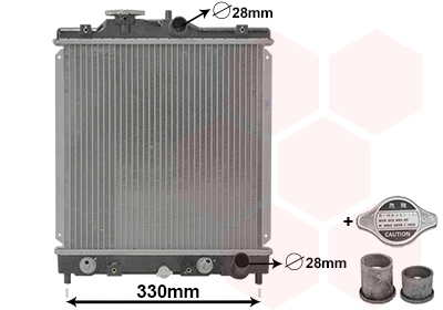 Radiateur refroidissement moteur VAN WEZEL 25002069