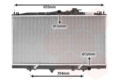 Radiateur refroidissement moteur VAN WEZEL 25002071