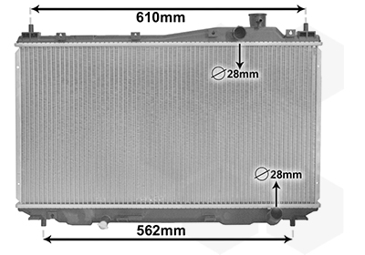 Radiateur refroidissement moteur VAN WEZEL 25002113