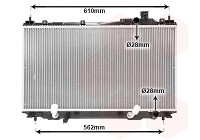 Radiateur refroidissement moteur VAN WEZEL 25002114