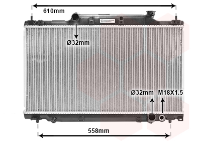 Radiateur refroidissement moteur VAN WEZEL 25002164