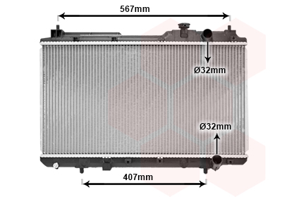 Radiateur refroidissement moteur VAN WEZEL 25002175