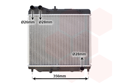 Radiateur refroidissement moteur VAN WEZEL 25002178