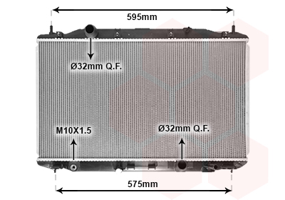 Radiateur refroidissement moteur VAN WEZEL 25002190