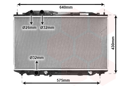 Radiateur refroidissement moteur VAN WEZEL 25002192