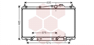 Radiateur refroidissement moteur VAN WEZEL 25002205