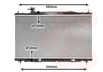 Radiateur refroidissement moteur VAN WEZEL 25002226