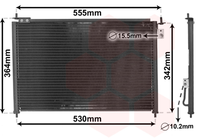 Condenseur de climatisation VAN WEZEL 25005209