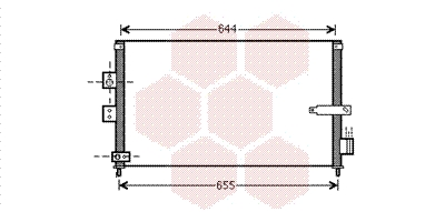 Condenseur de climatisation VAN WEZEL 25005223