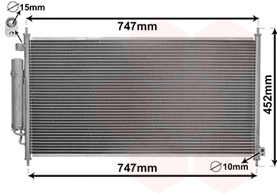 Condenseur de climatisation VAN WEZEL 25005234